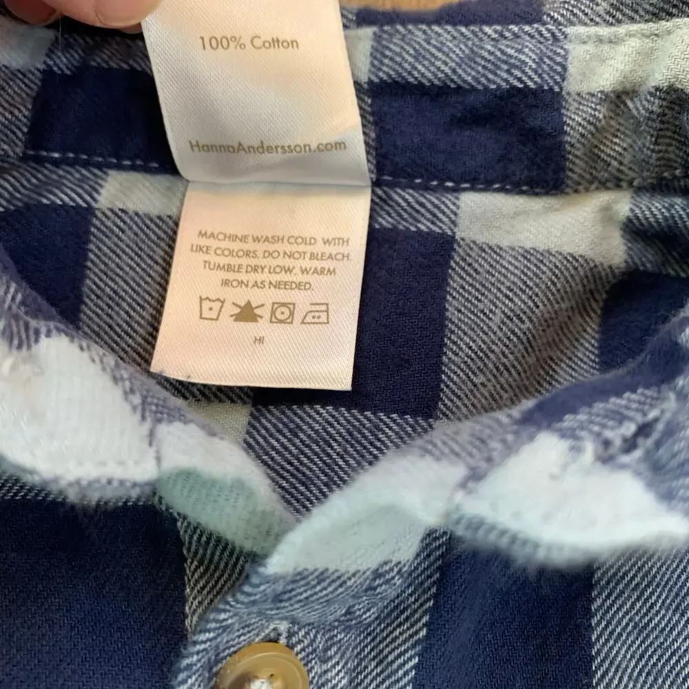 Hanna Andersson Flannel Checkered Shirt